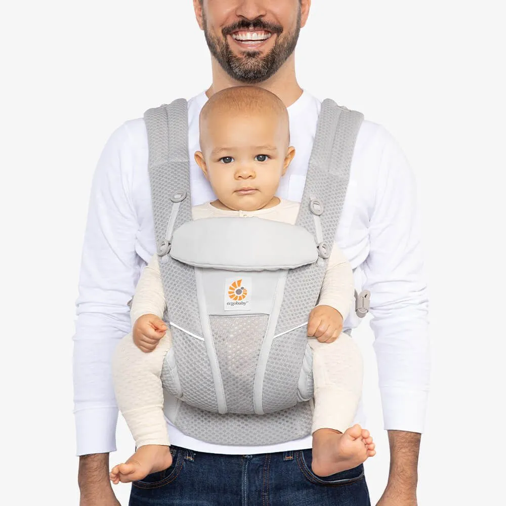 [10 year local warranty] Ergobaby Omni Breeze Baby Carrier - Pearl Grey