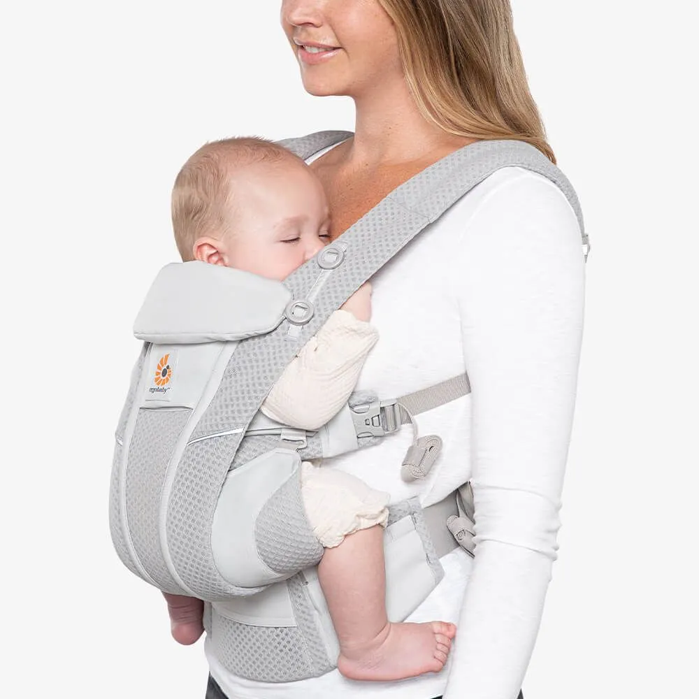 [10 year local warranty] Ergobaby Omni Breeze Baby Carrier - Pearl Grey