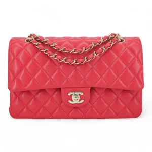 21C Red Caviar Medium Classic Double Flap Bag