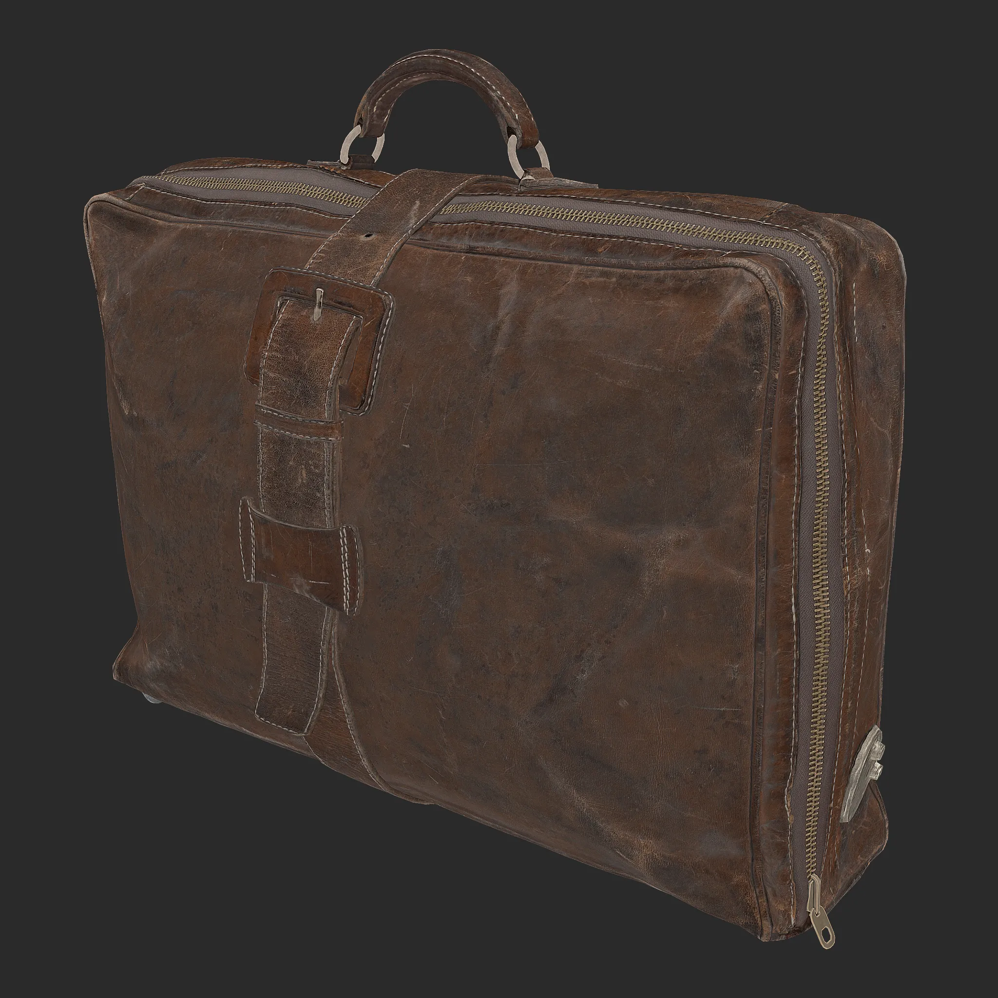 3D Leather Briefcase