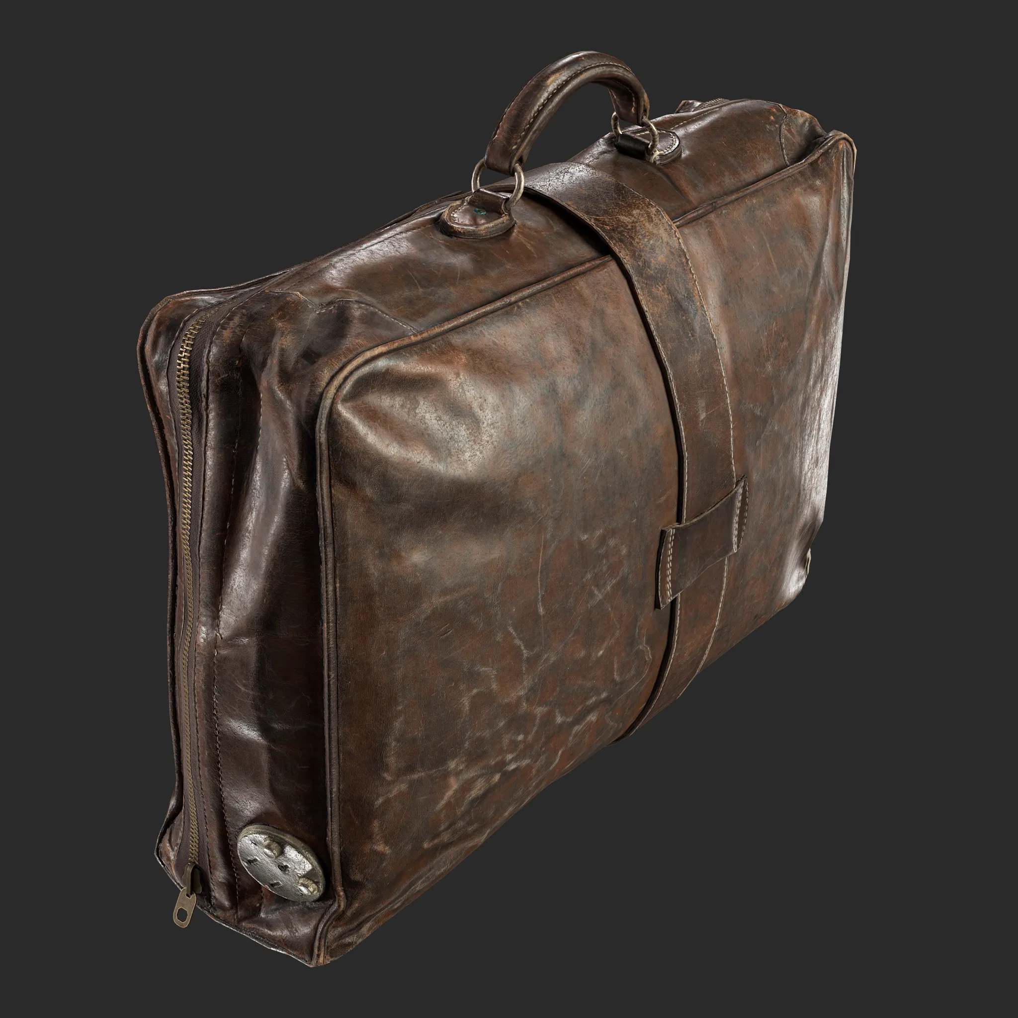 3D Leather Briefcase
