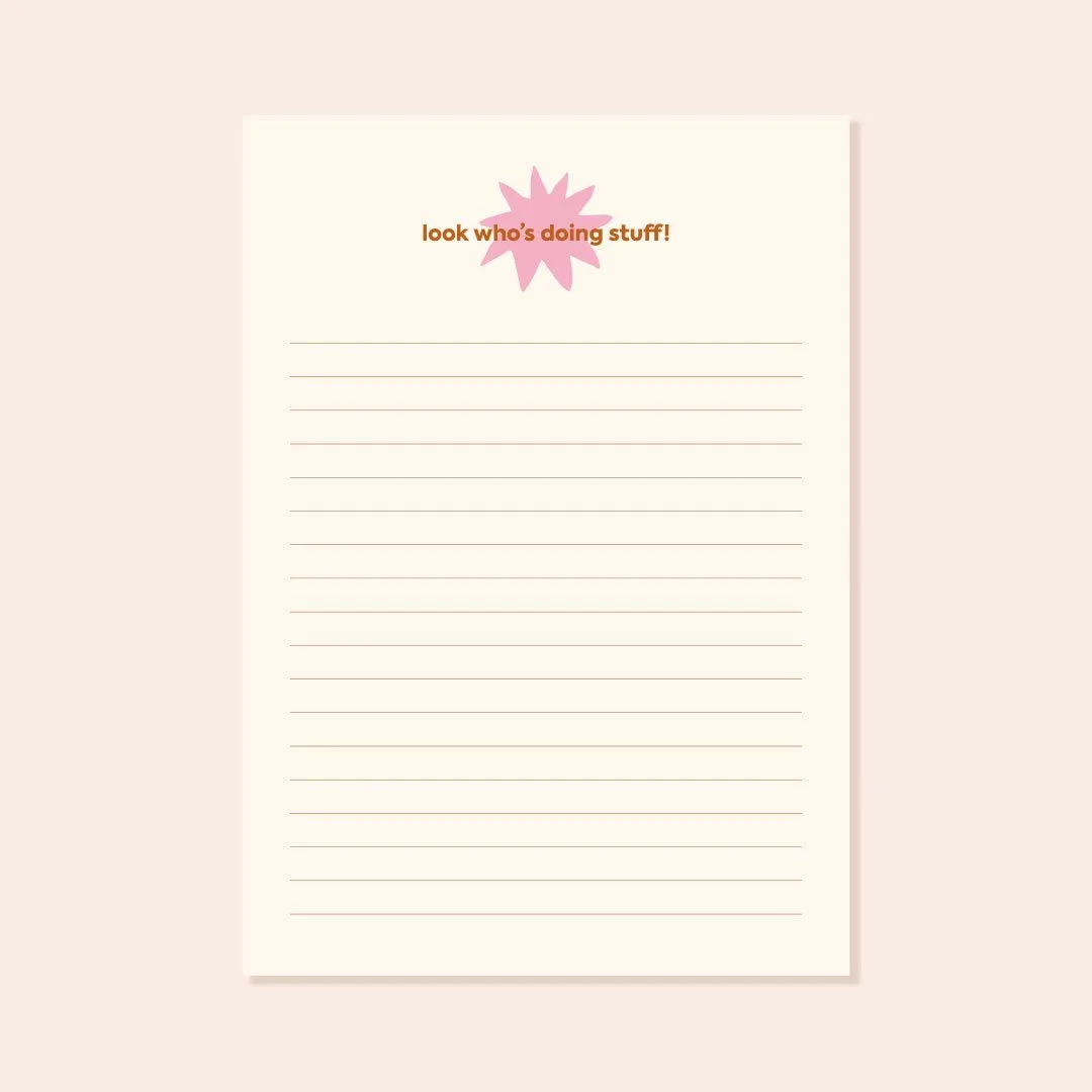 A5 Look Who’s Doing Stuff Lined Desk Planner
