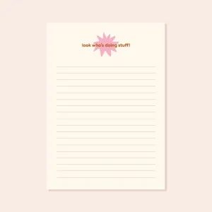 A5 Look Who’s Doing Stuff Lined Desk Planner