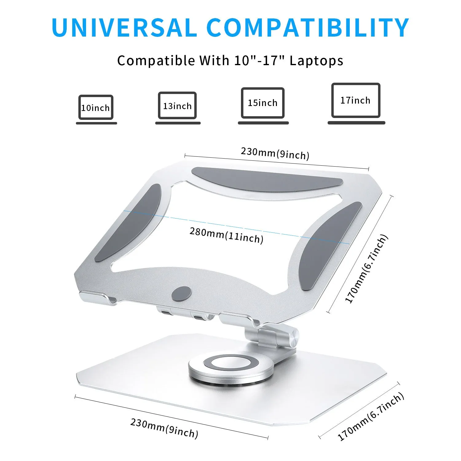 Adjustable 360 Degree Rotating Laptop Stand