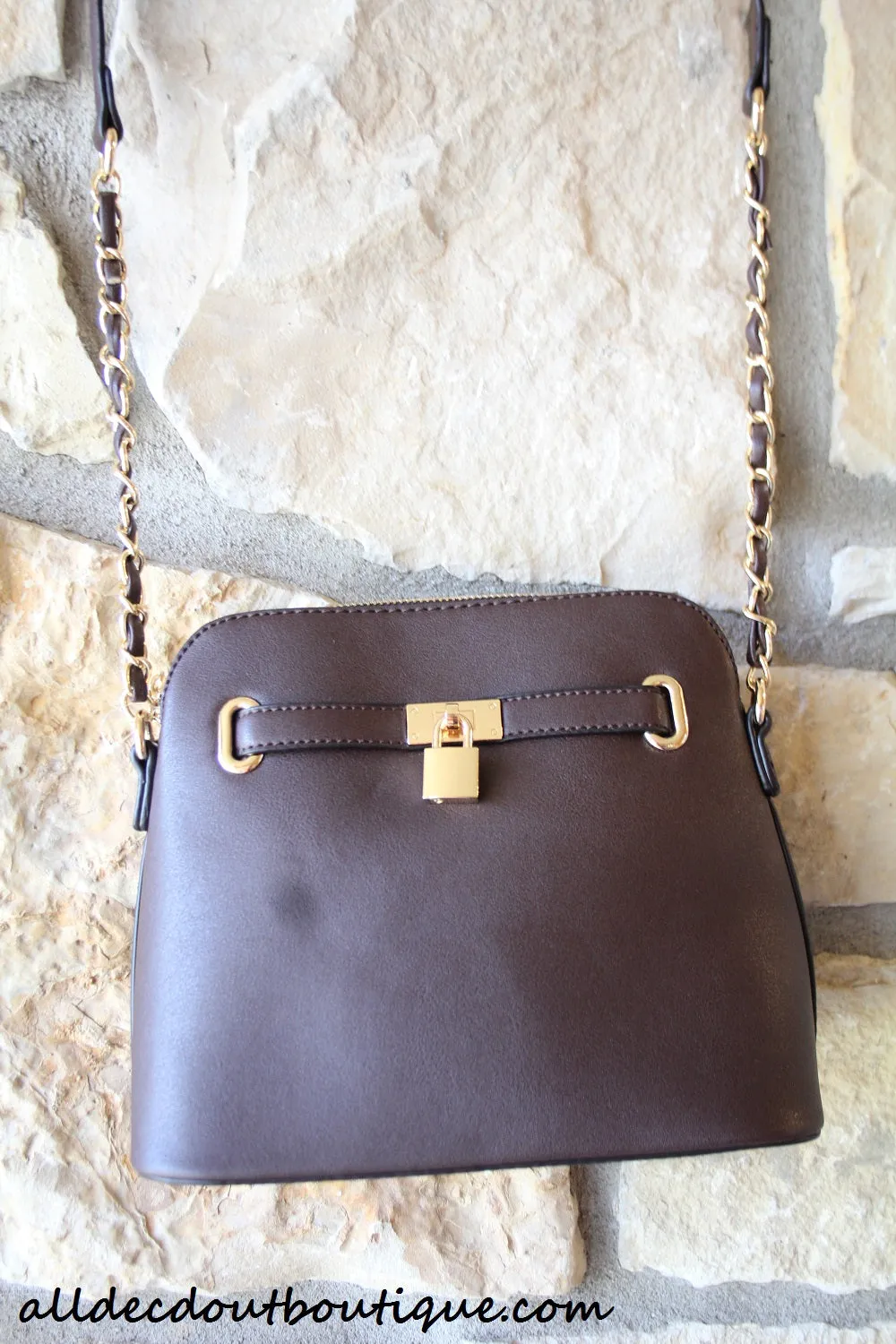 ADO | Classic Messenger Purse Brown