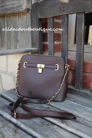 ADO | Classic Messenger Purse Brown