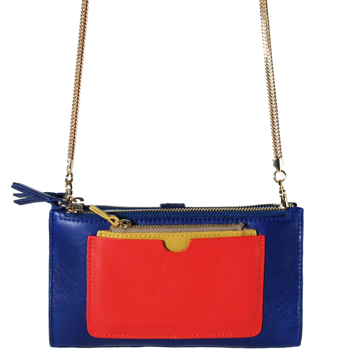 AERIN Multi Sections Leather Wallet