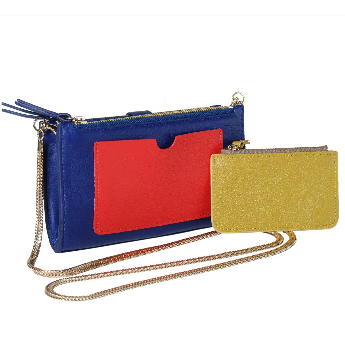 AERIN Multi Sections Leather Wallet
