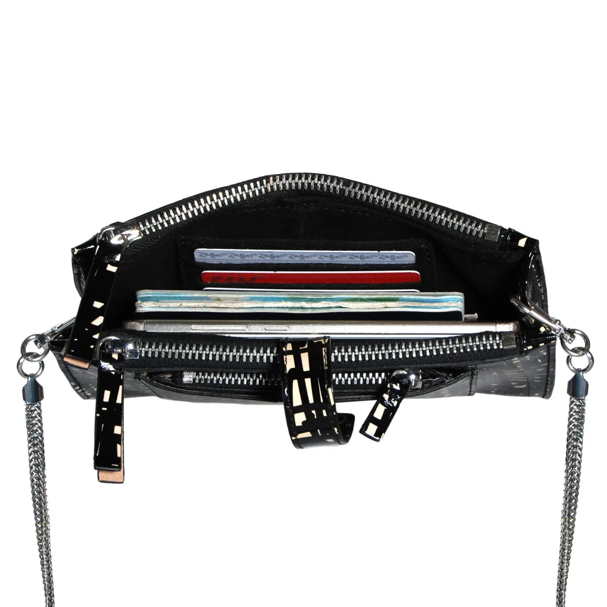 AERIN Multi Sections Leather Wallet