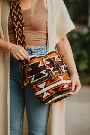 African Savannah Boho Crochet Shoulder Bag