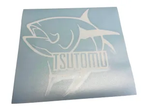 Ahi Logo 6" Sticker: White