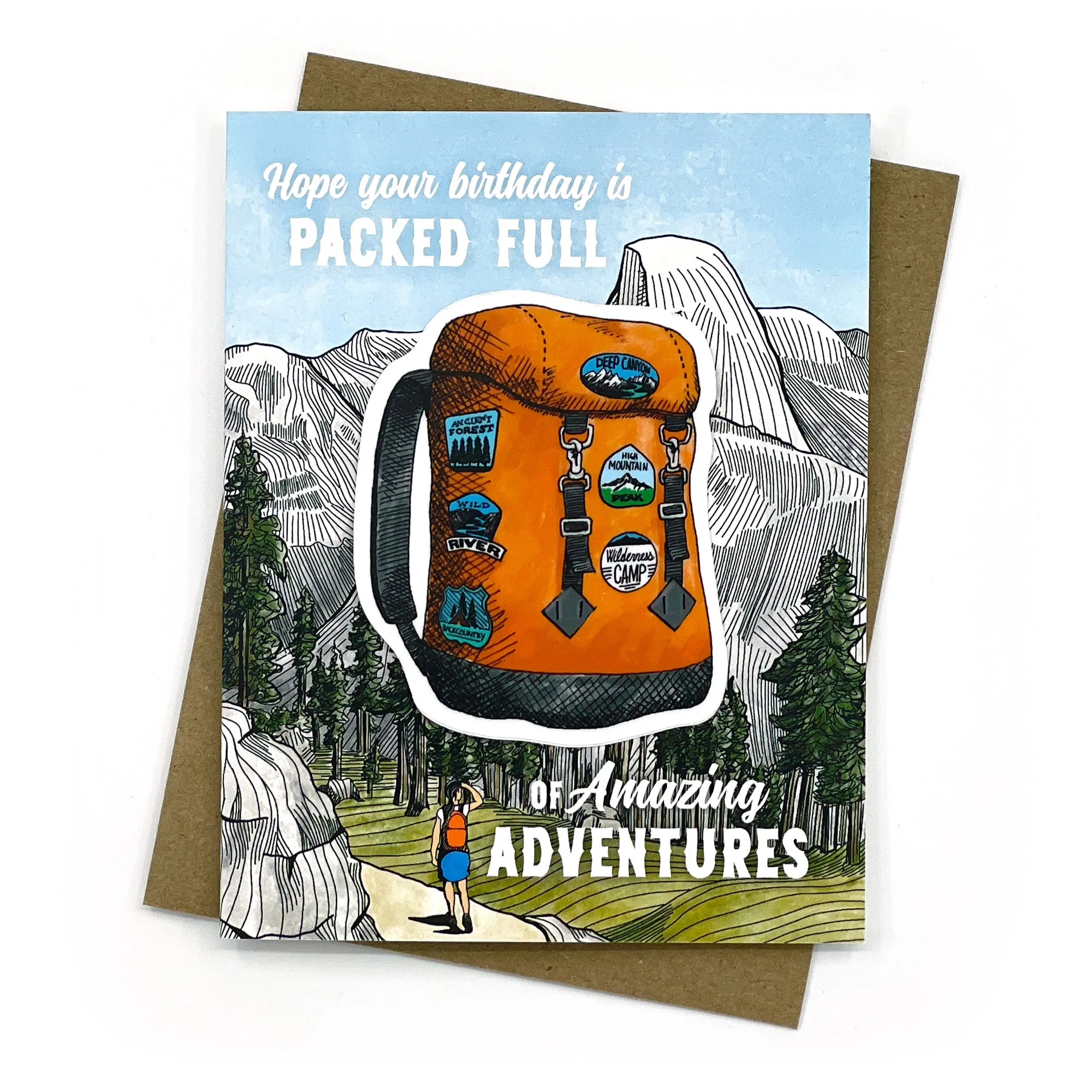 Backpack Sticker   Card