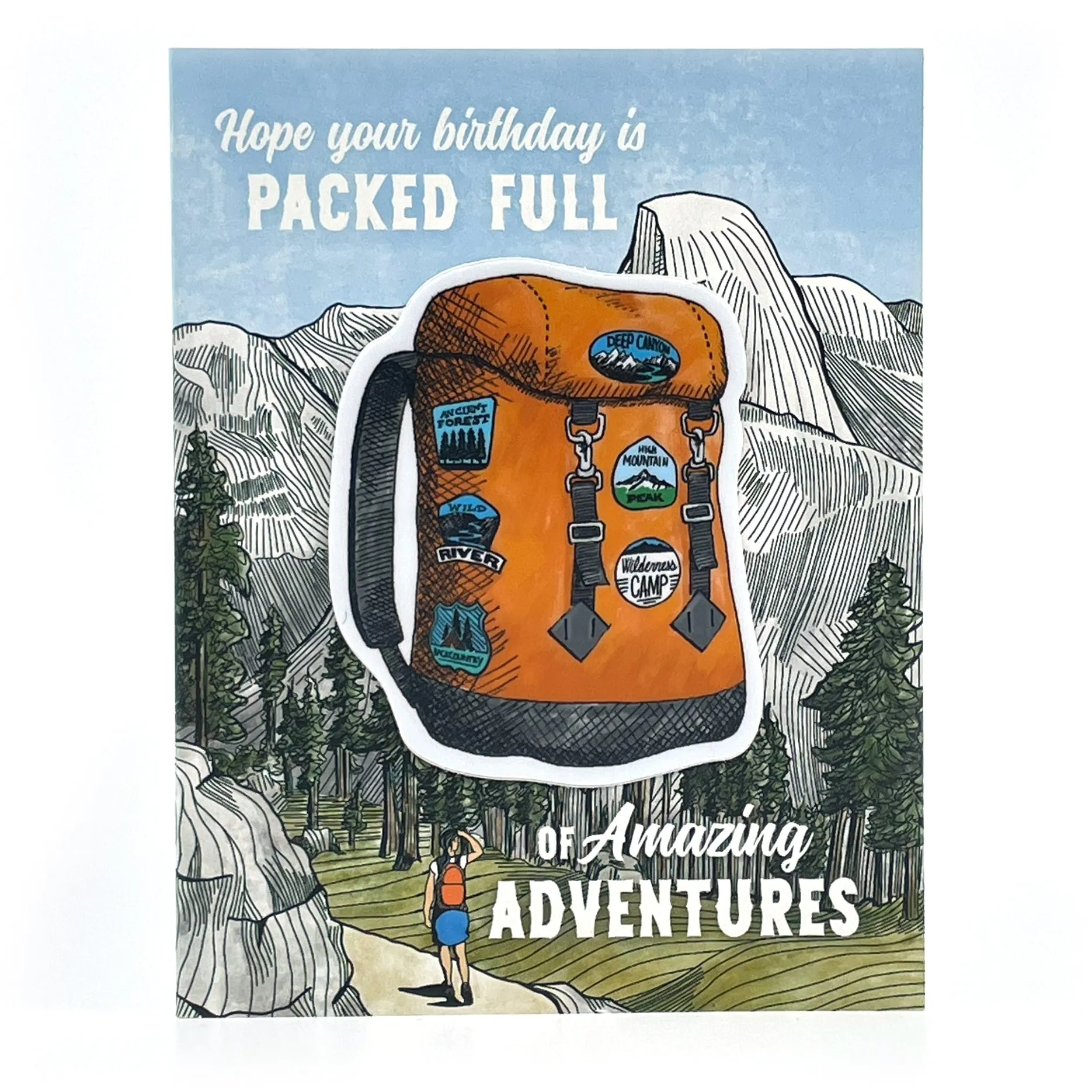 Backpack Sticker   Card