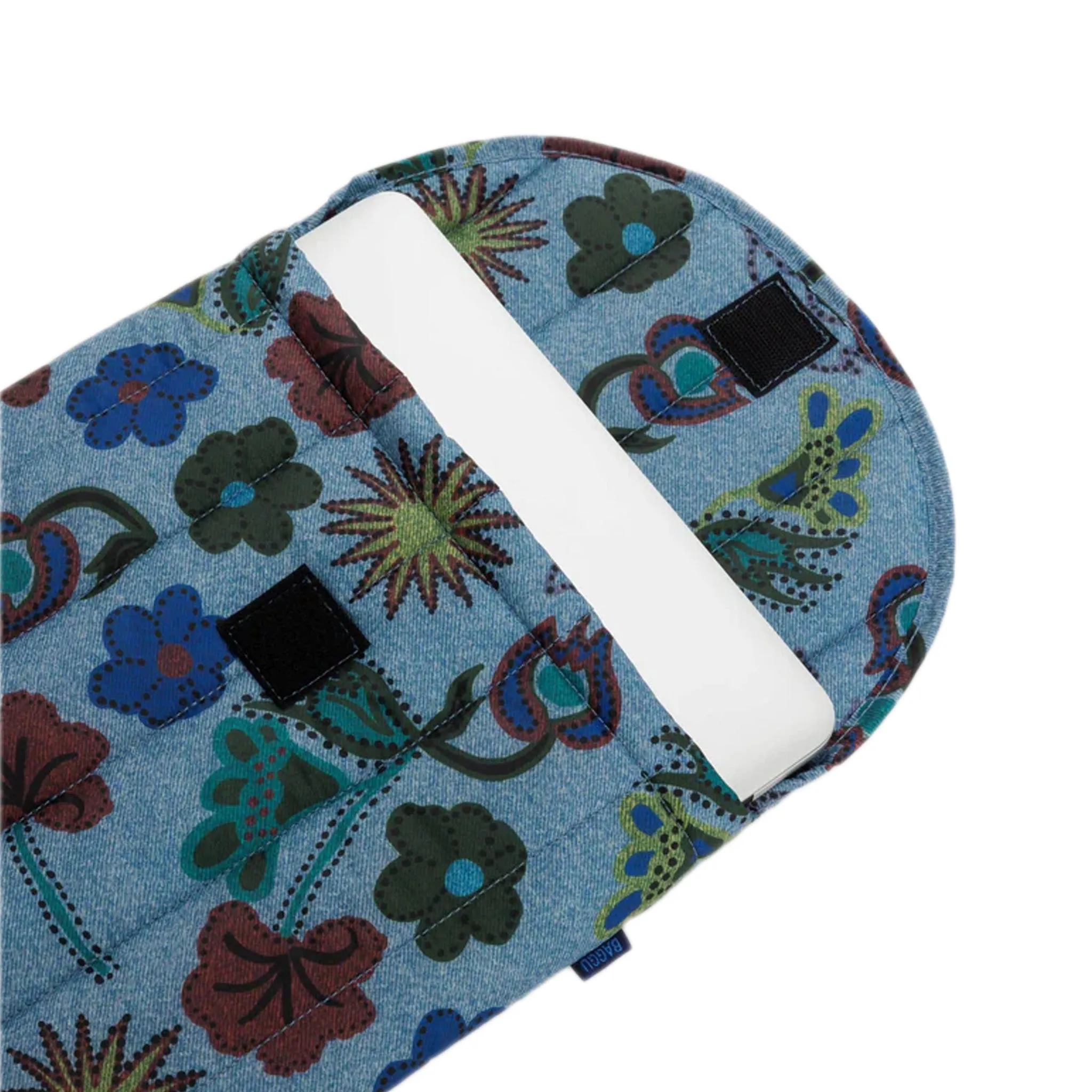 Baggu Puffy 16 inch Laptop Sleeve, Digital Denim Birds