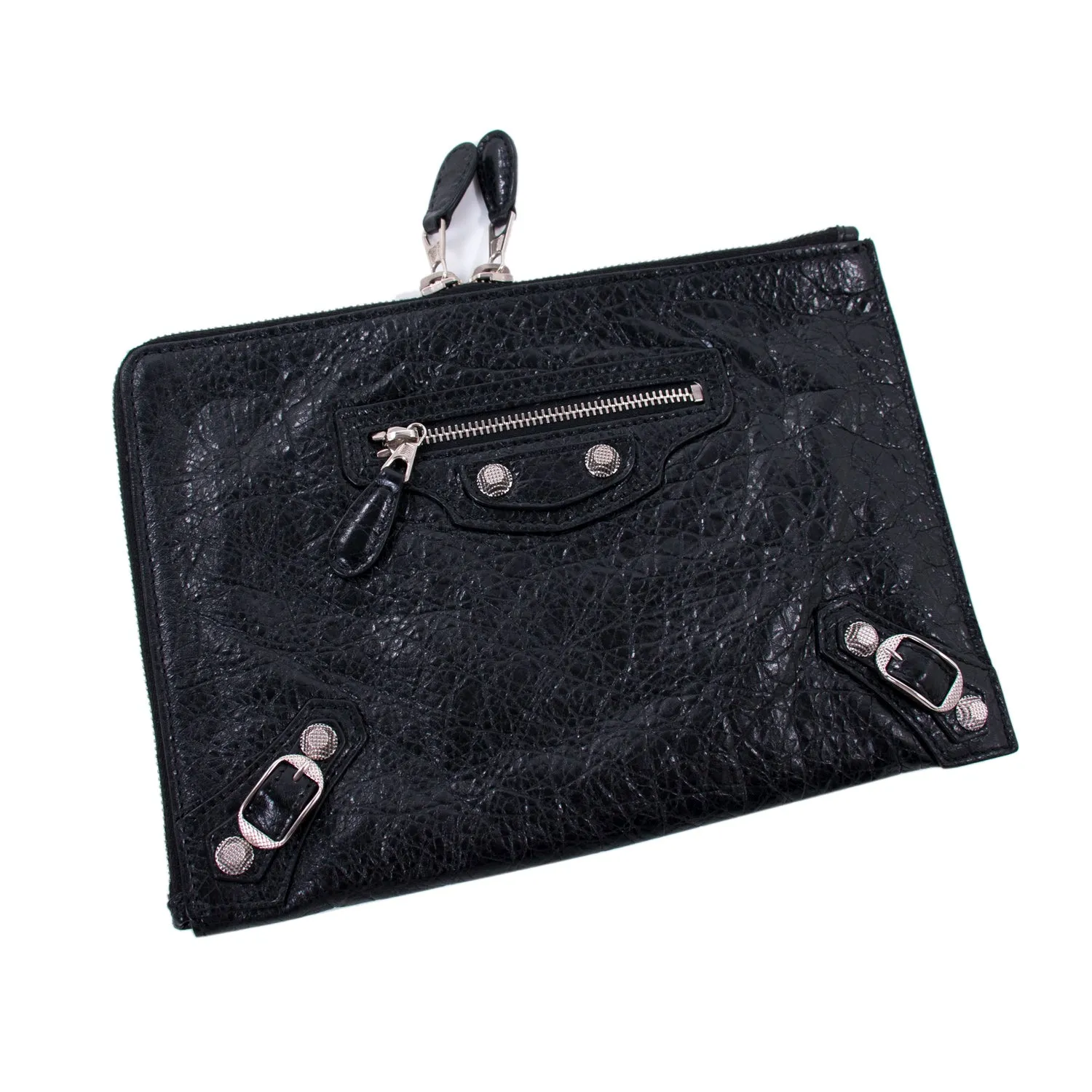 Balenciaga Classic Half Zip Around Pouch