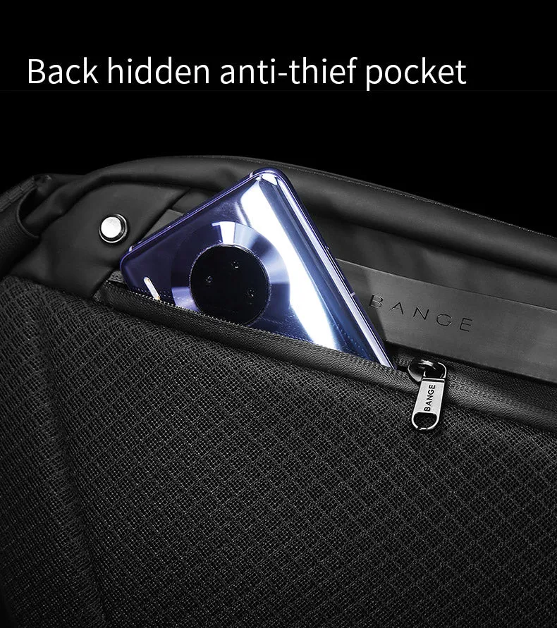 Bange New Sling Bag Waterproof Travel Crossbody for Men