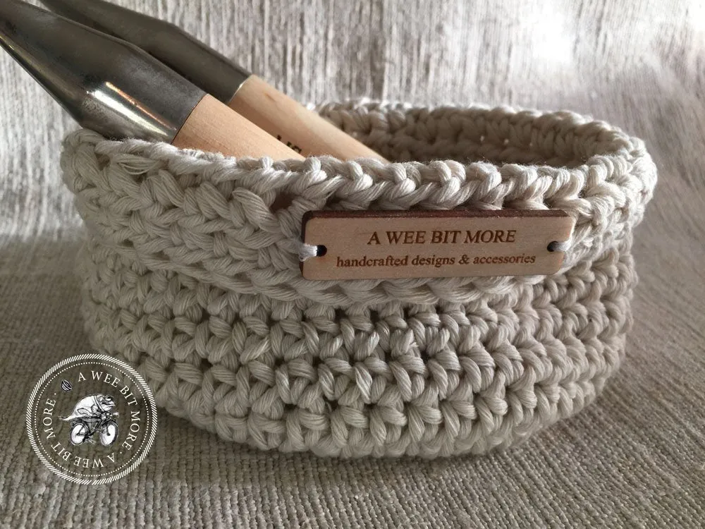 Basket Storage Vegan Ecru Basket