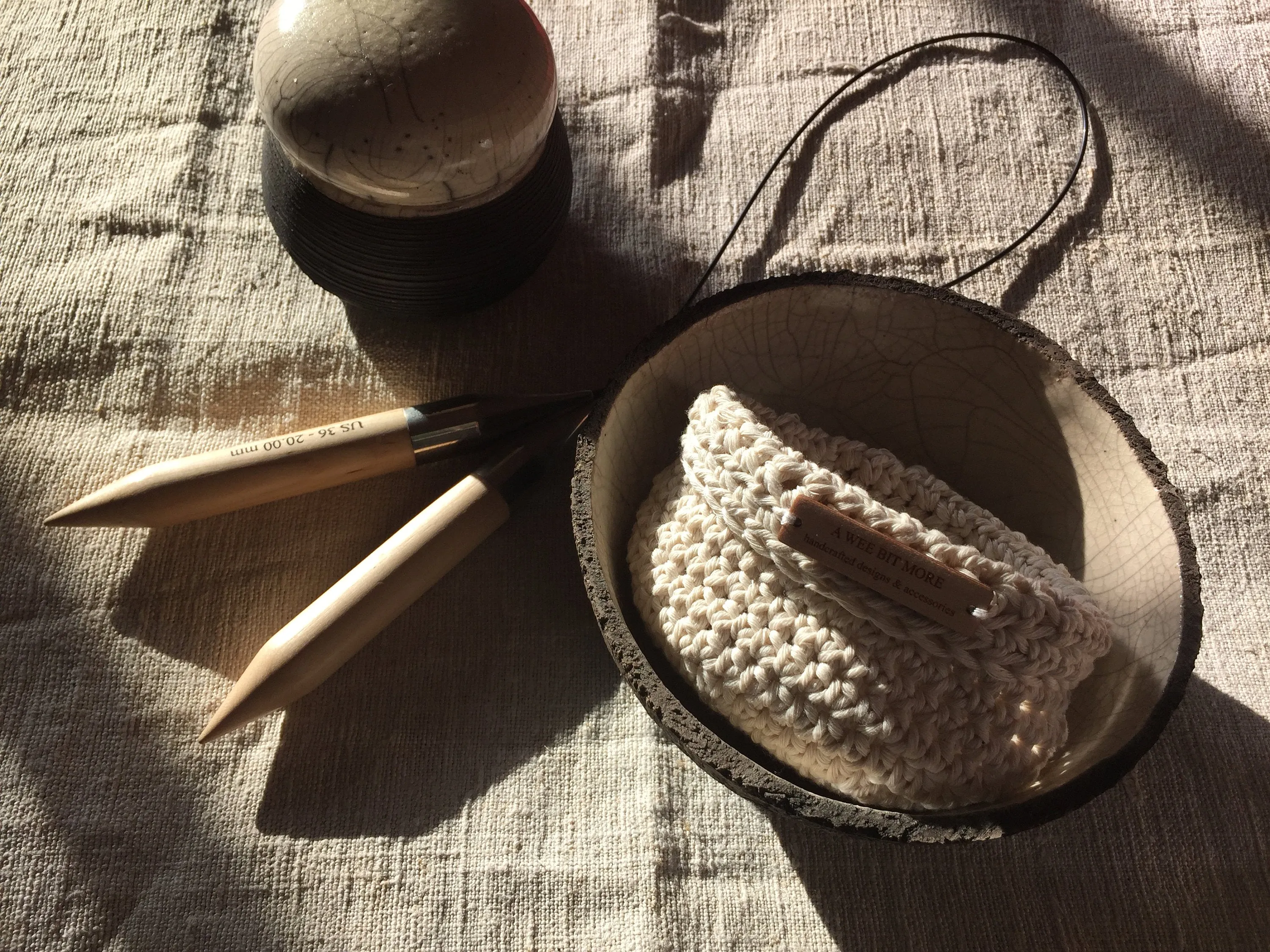 Basket Storage Vegan Ecru Basket
