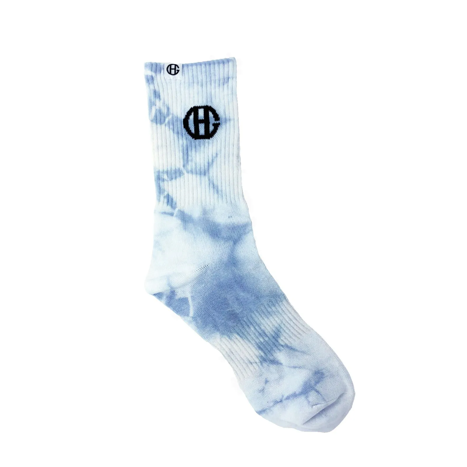 Blue Tie Dye Sports Socks
