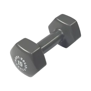 Bodysolid Gray 15lb Vinyl Dumbbell