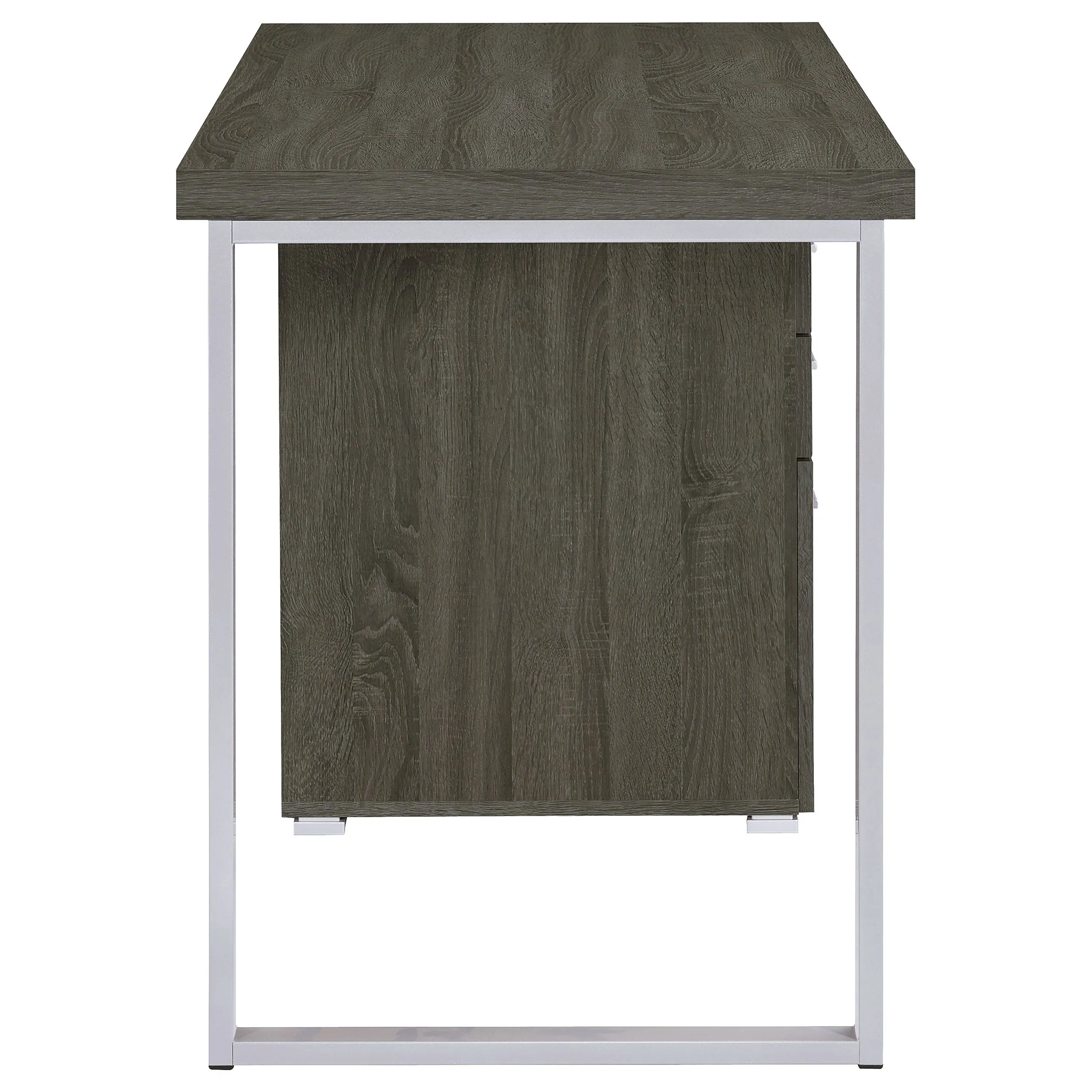 Brennan 47-inch 3-drawer Office Computer Desk Weathered Grey