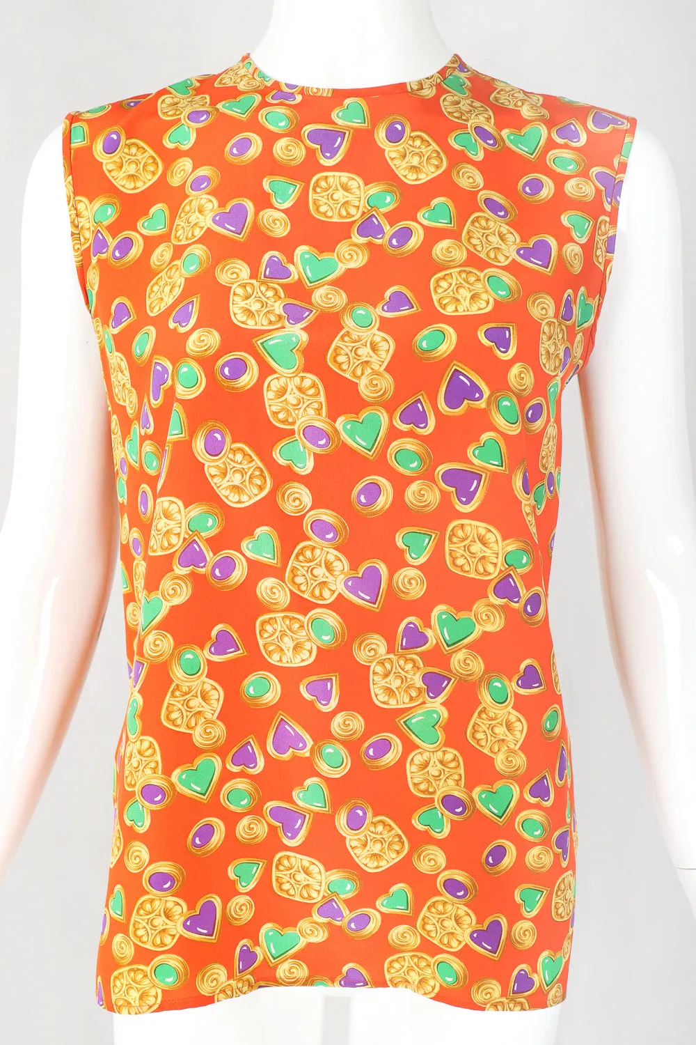 Candy Hearts Silk Tank