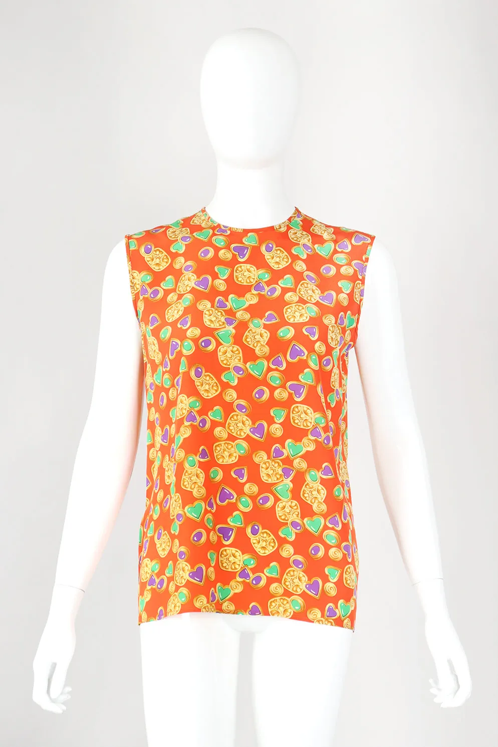 Candy Hearts Silk Tank