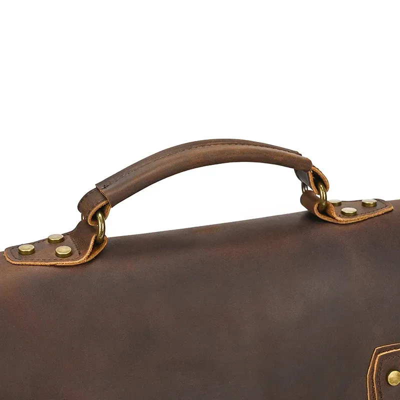 Canvas & Leather Vintage Messenger Bag