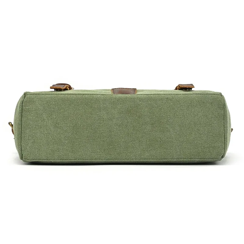 Canvas & Leather Vintage Messenger Bag
