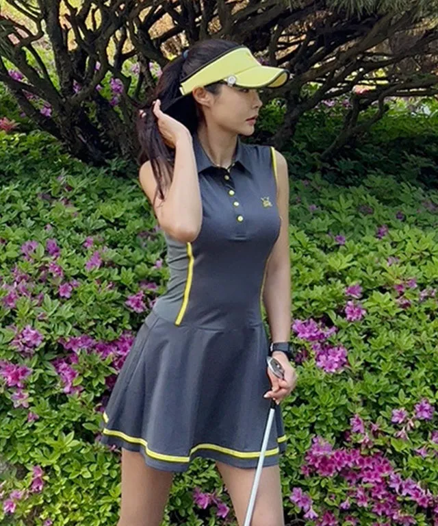 CHUCUCHU Women's Colorful Dress - Charcoal