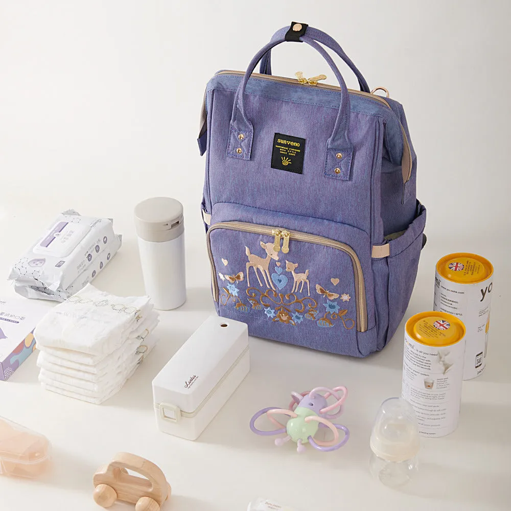 Classic Embroidered Diaper Backpack