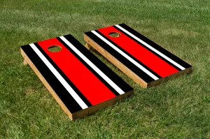 Classic Stripe - Black, White, Red
