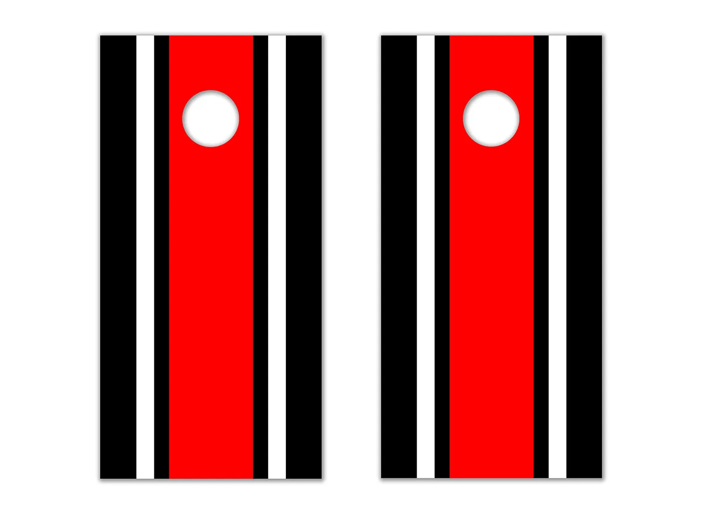 Classic Stripe - Black, White, Red