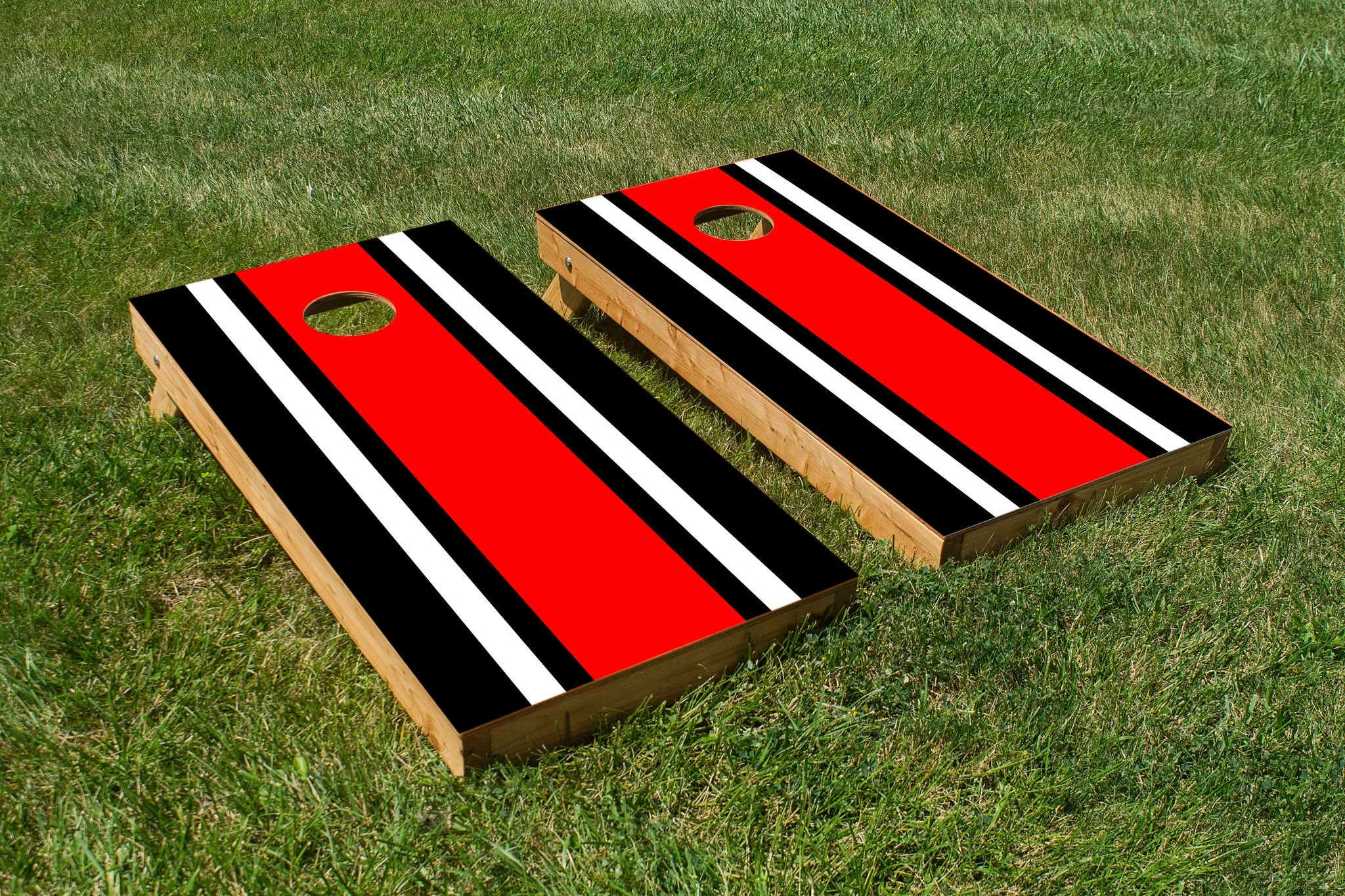 Classic Stripe - Black, White, Red
