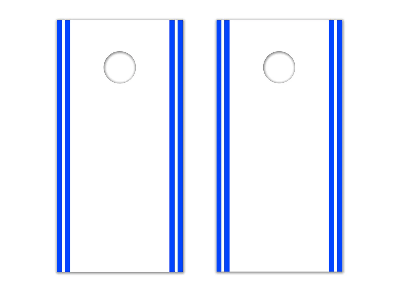 Classic Stripe Edge - White, Blue