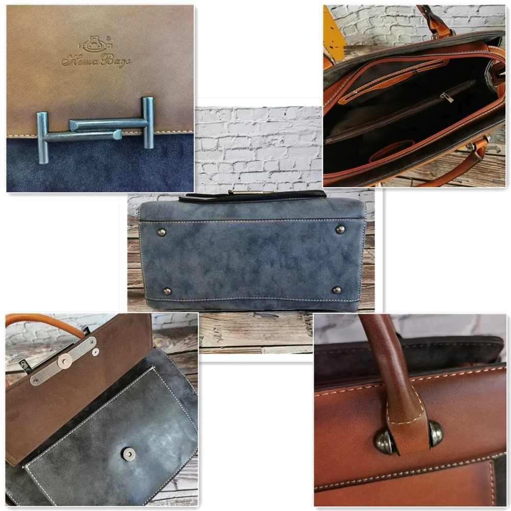 Classic Women's Leather Luxury Bag Designer Handbag Vintage Totes Ladies Shoulder Hand Bags for Women 2021 Large Capacity Purse