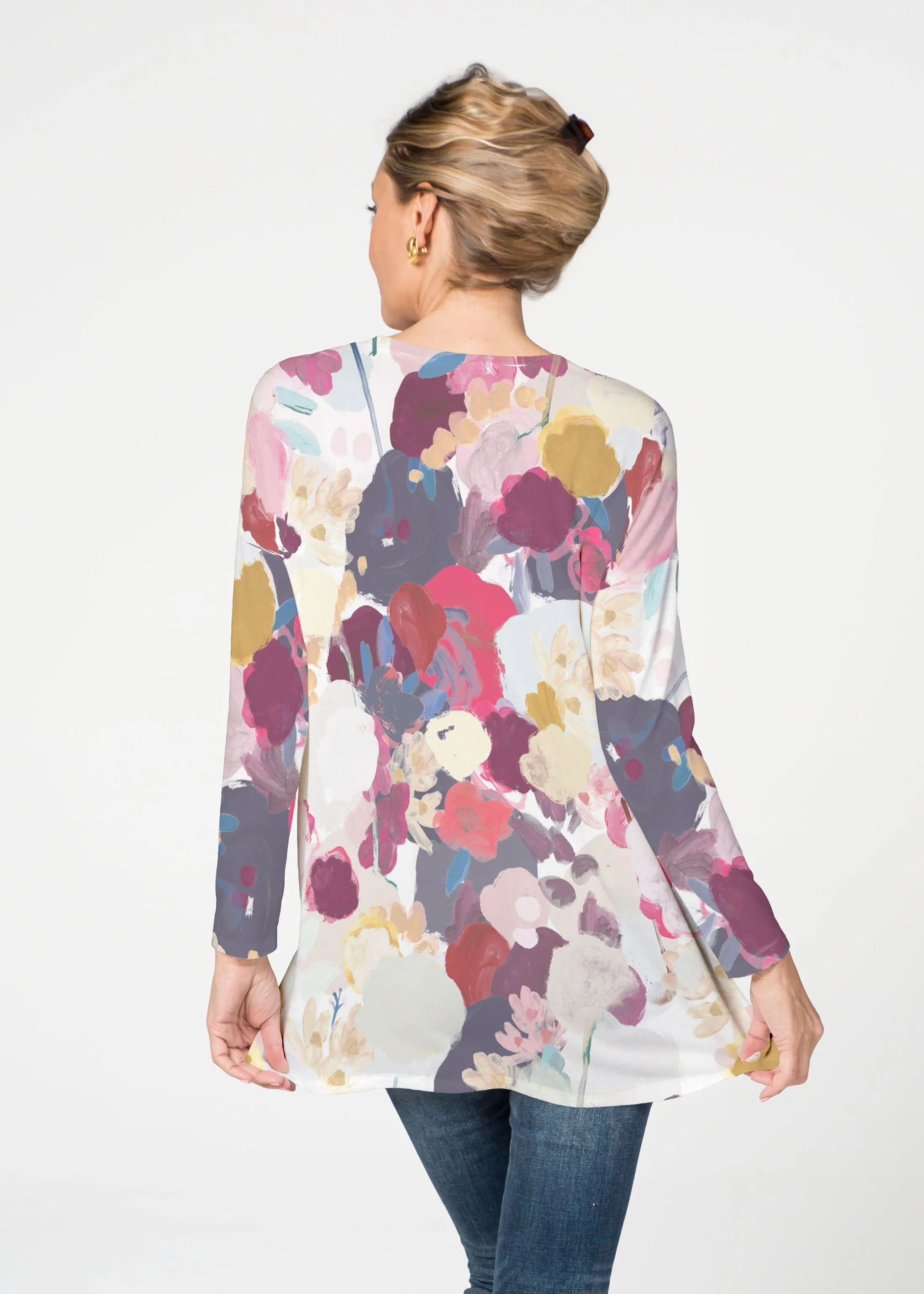 Colorful Poms (8063) ~ Slouchy Butterknit Top