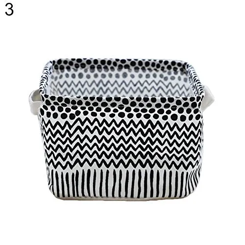 Colorido Foldable Home Tote Storage Cloth Basket Toys Organizer Socks Container Box 3#