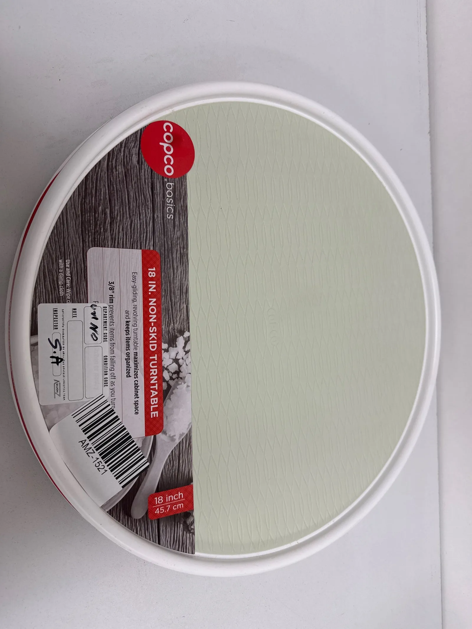 Copco Lazy Susan for Under Sink and Cabinet Storage, 18 Inch, Crystalline - new