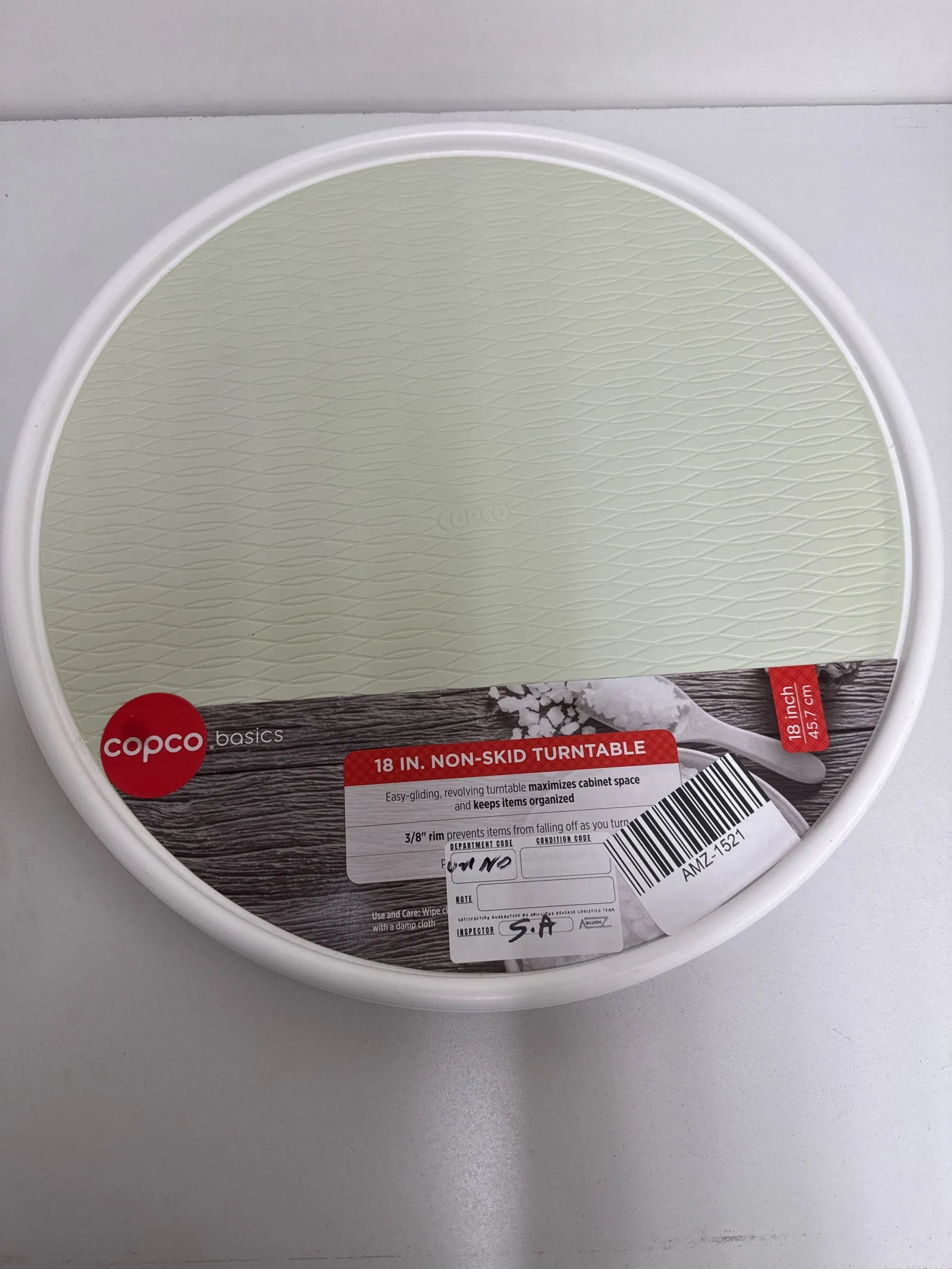 Copco Lazy Susan for Under Sink and Cabinet Storage, 18 Inch, Crystalline - new