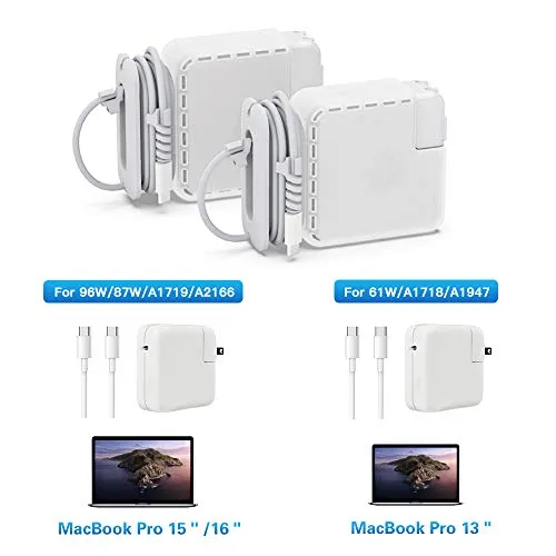 Cord Organizer Compatible with Macbook Charger,Protective Case for Magsafe USB-C Power Adapter Mac Charging Cable Management Cord Winder for Travel,Laptop and Mac Accessories (Mac Pro 15&16 inch)