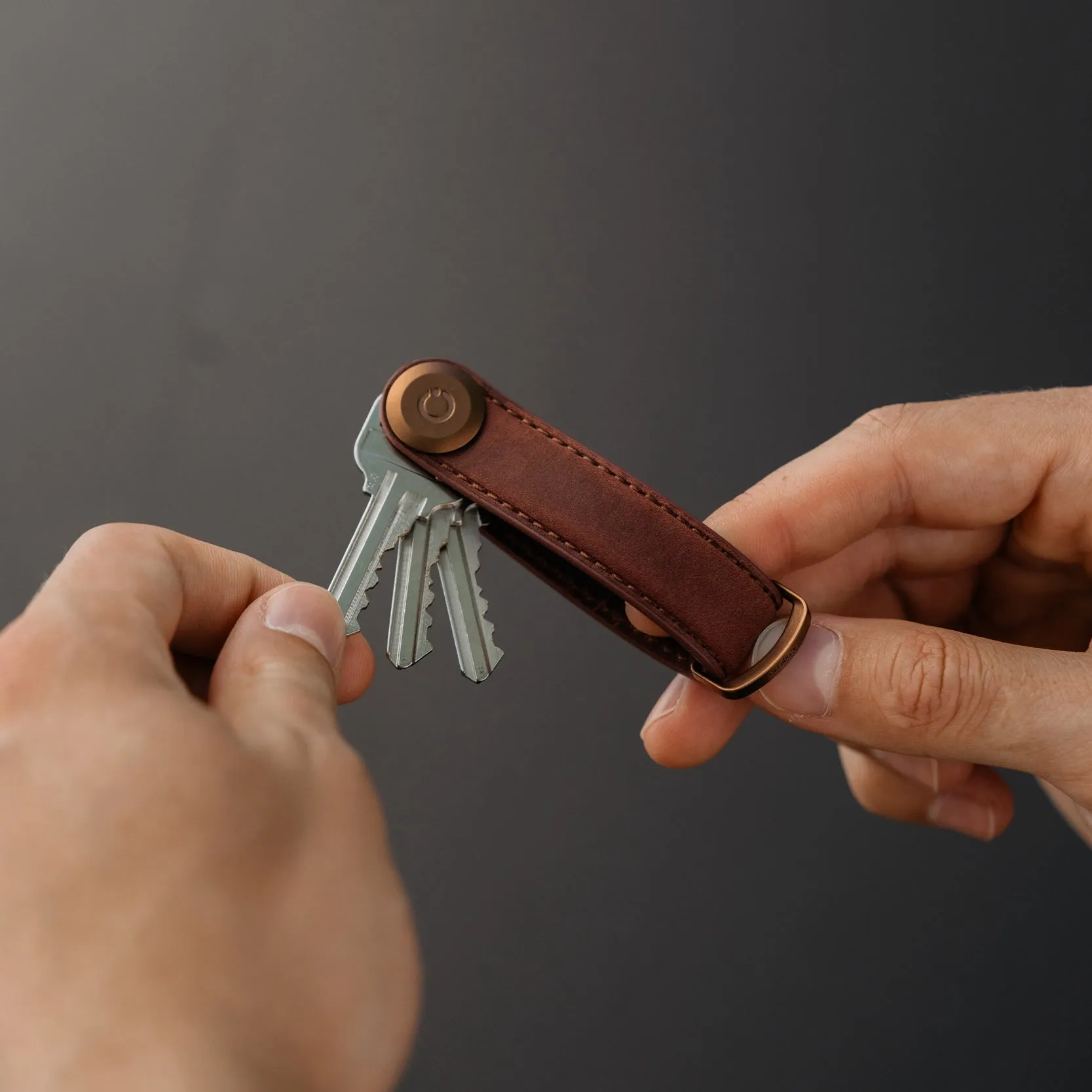 Crazy Horse Leather Key Organizer