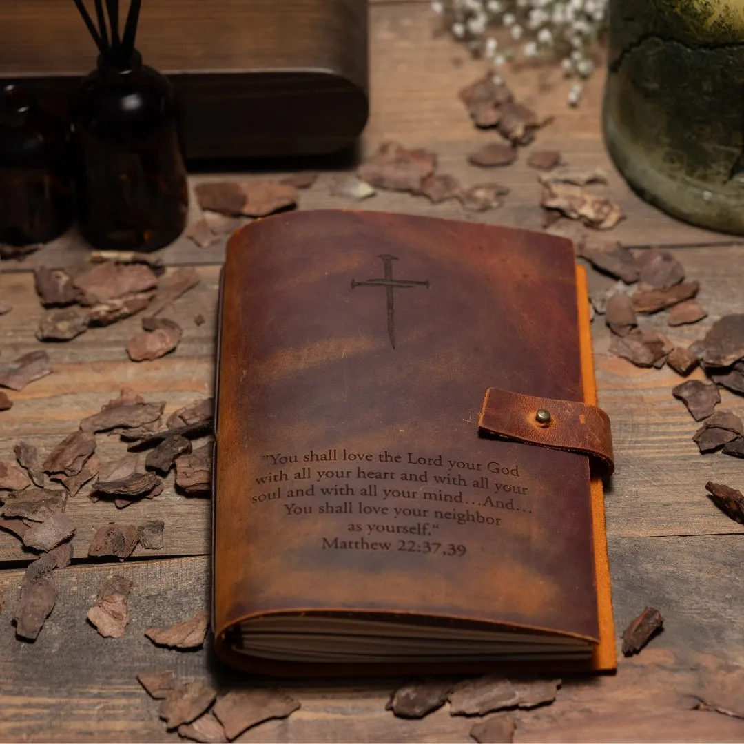 Custom Engraved Handmade Leather Journal A5 Size 5.8x8.3 Inches Lined Paper