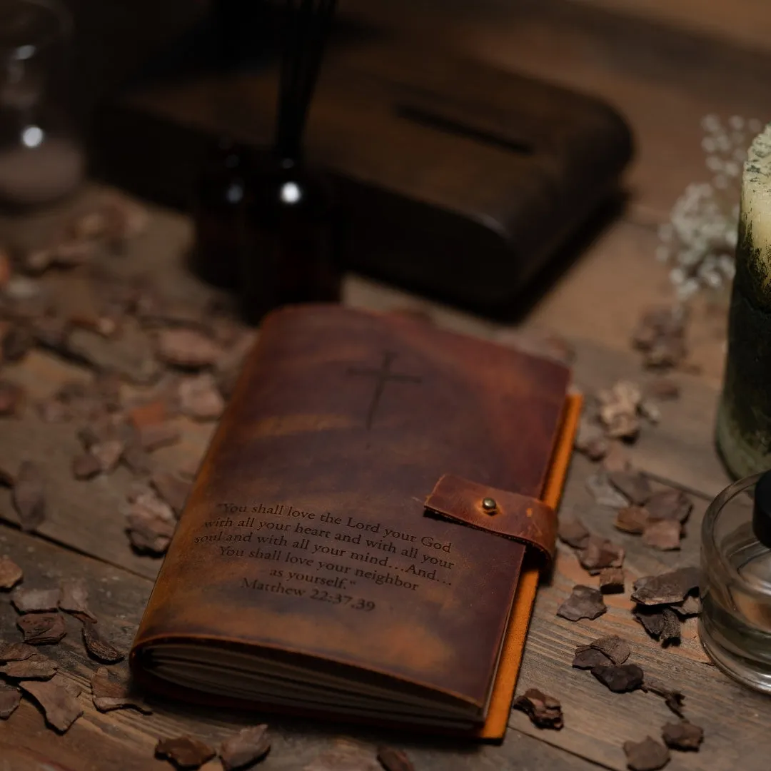 Custom Engraved Handmade Leather Journal A5 Size 5.8x8.3 Inches Lined Paper