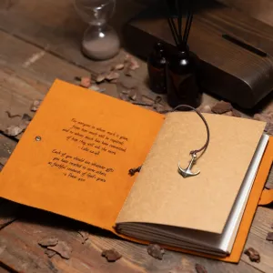 Custom Engraved Handmade Leather Journal A5 Size 5.8x8.3 Inches Lined Paper