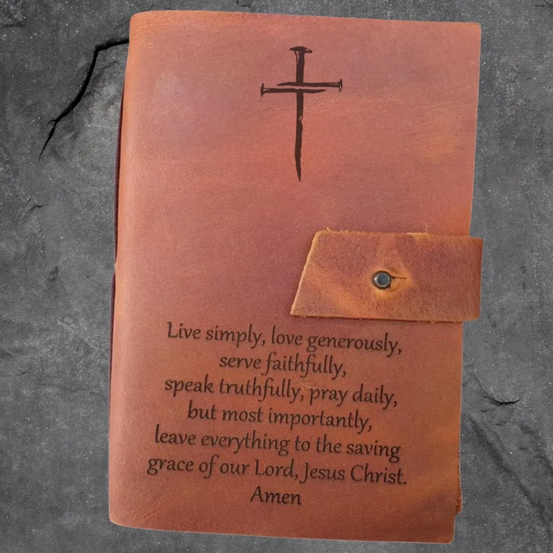 Custom Engraved Handmade Leather Journal A5 Size 5.8x8.3 Inches Lined Paper