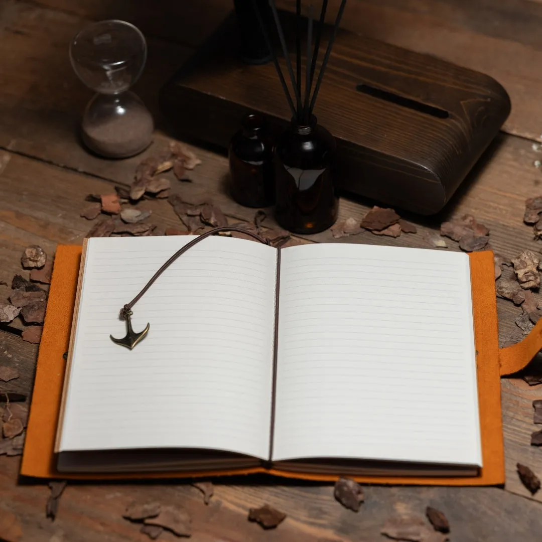 Custom Engraved Handmade Leather Journal A5 Size 5.8x8.3 Inches Lined Paper