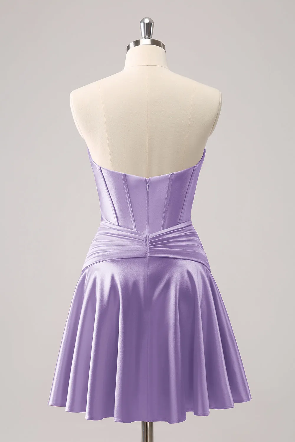 Cute Burgundy A Line Sweetheart Criss Cross Corset Homecoming Dress with Ruffles
