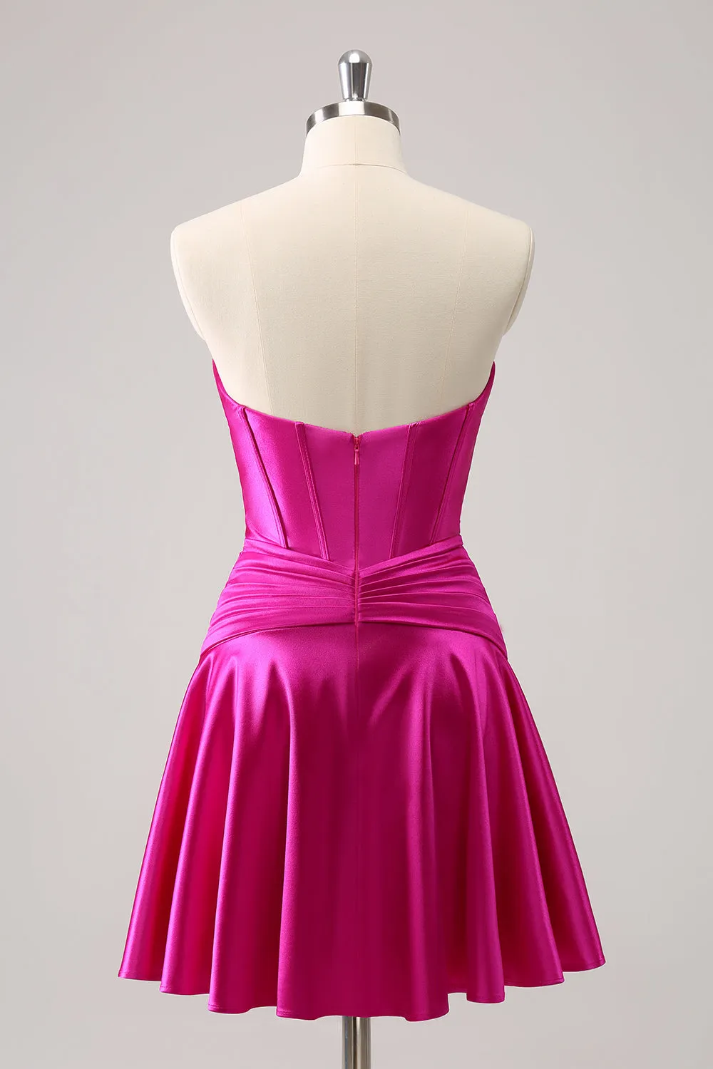 Cute Burgundy A Line Sweetheart Criss Cross Corset Homecoming Dress with Ruffles
