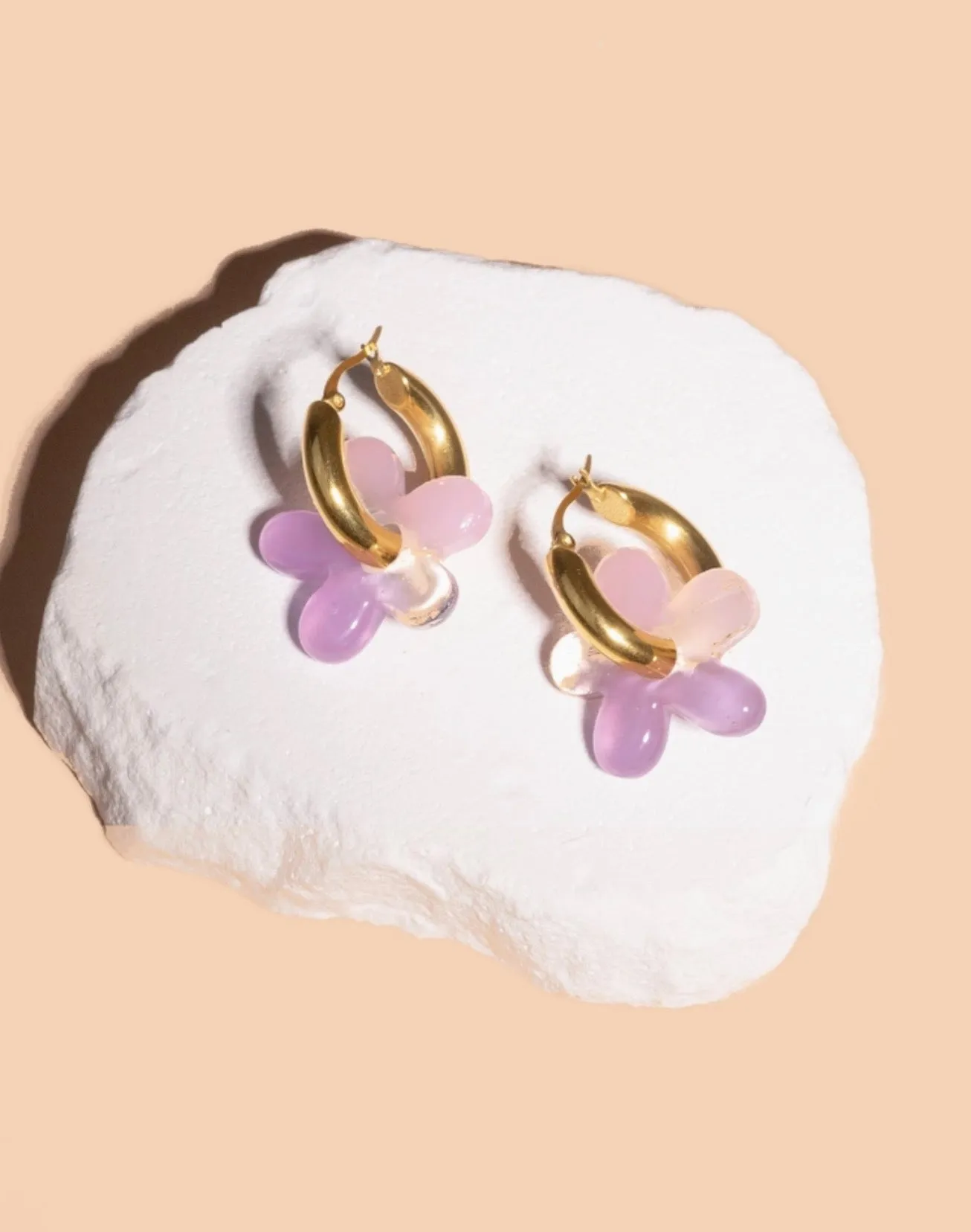 Dazy Dukes Glass Hoops - Three Styles